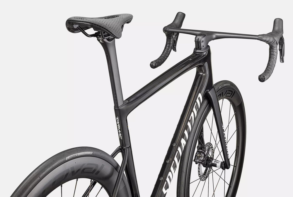 Specialized Tarmac SL8 Pro Di2 bike -  Gloss Carbon / Metallic White Silver