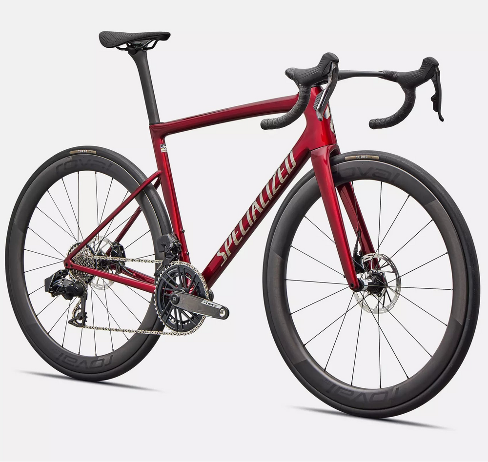 Specialized Tarmac SL8 Pro AXS Bike - Gloss Red Sky / Chrome