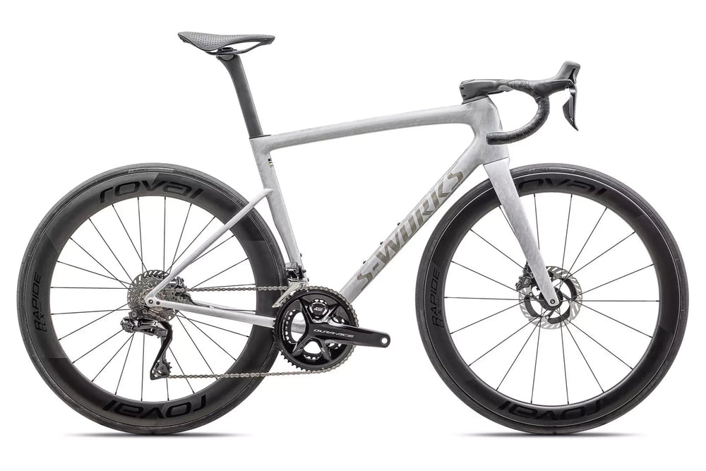 Specialized S-Works Tarmac SL8 Di2 Bike - Gloss Dove Grey / Silver Dust Blurred Impasto / Black Pearl