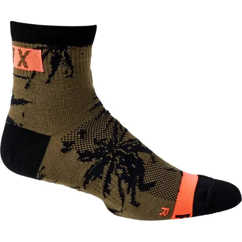 Fox Flexair Sock 4in Olive Green