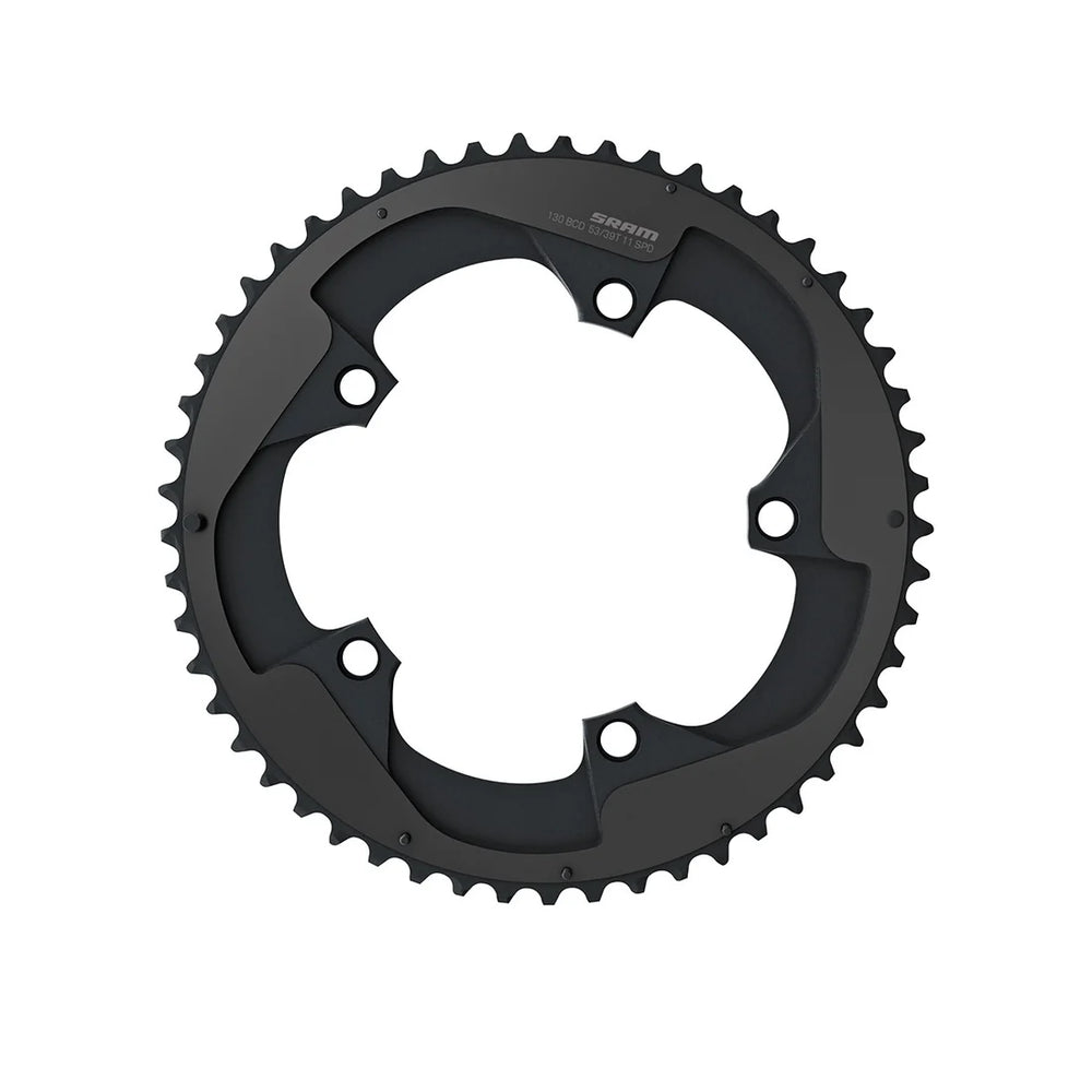 SRAM Red 11 Speed 130BCD 2-Pin B2 Road Chain ring  Black 53T