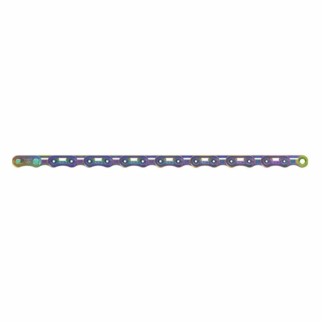 SRAM Red E1 Flattop 12-Speed Chain 126 Links Rainbow