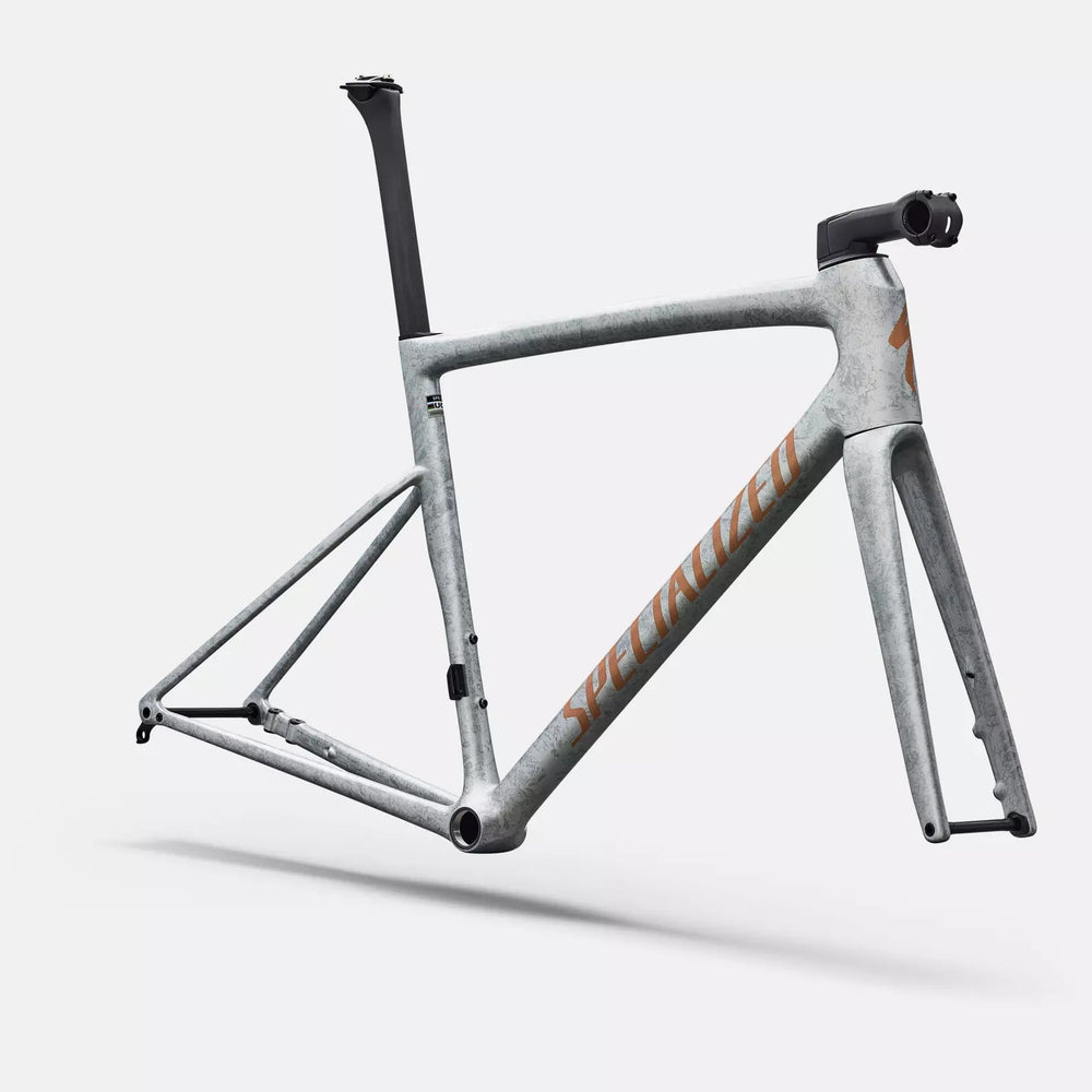 Specialized Tarmac SL8 Frameset - Gloss Silver Dust / Shadow Silver Dry Impasto / Photon Orange Tint Over Silver Dust