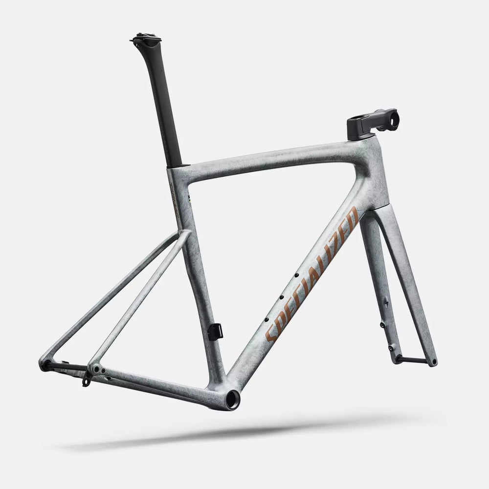 Specialized Tarmac SL8 Frameset - Gloss Silver Dust / Shadow Silver Dry Impasto / Photon Orange Tint Over Silver Dust