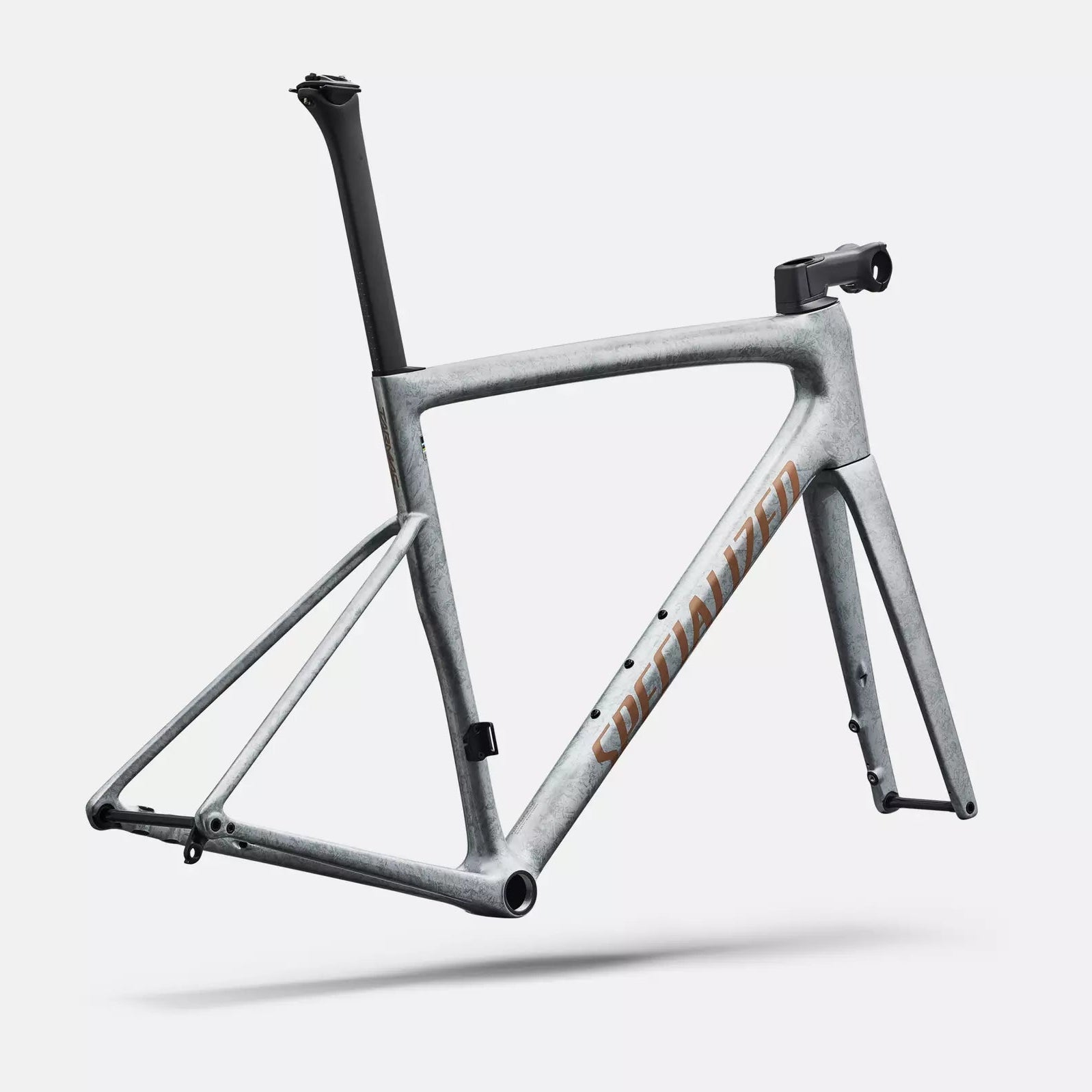 Specialized Tarmac SL8 Frameset - Gloss Silver Dust / Shadow Silver Dry Impasto / Photon Orange Tint Over Silver Dust