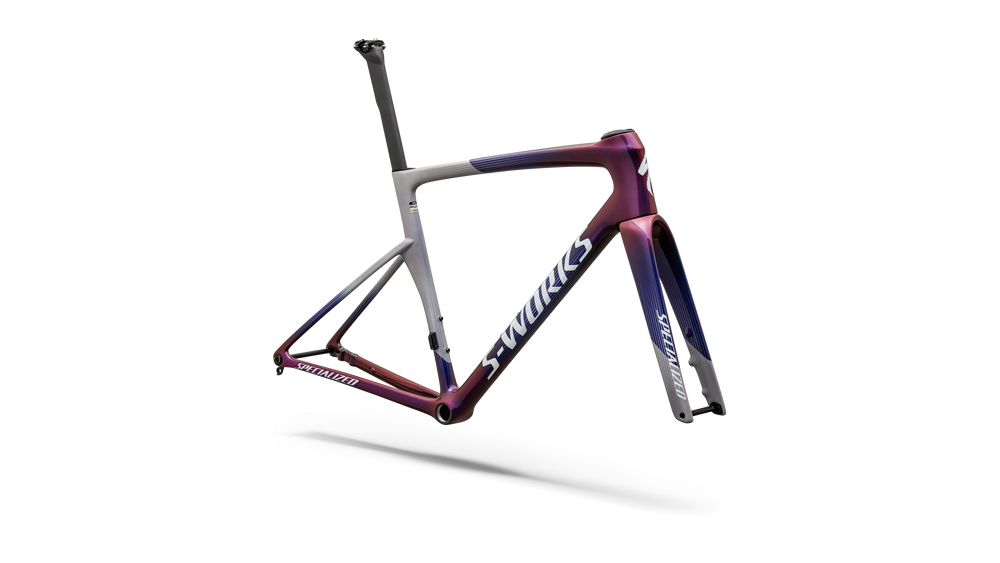 Specialized S-Works Tarmac SL9 Frameset - Red Sky / Dove Grey / Metallics White Silver