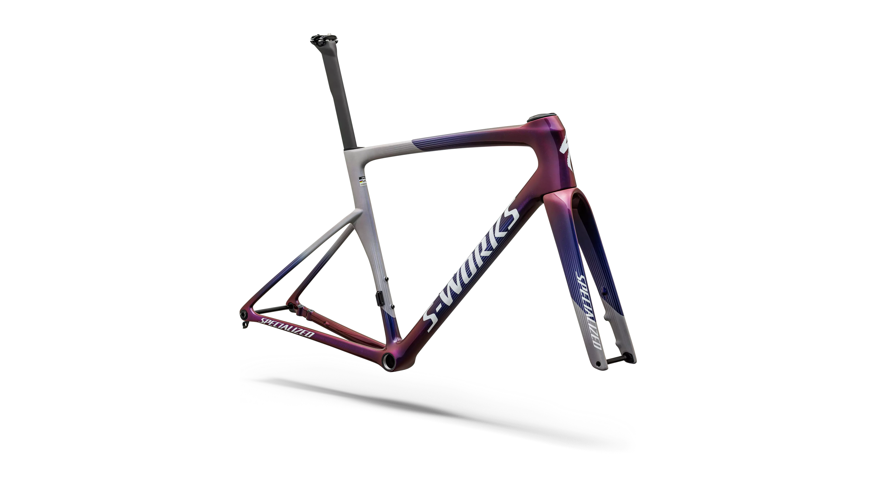 Specialized S-Works Tarmac SL9 Frameset - Red Sky / Dove Grey / Metallics White Silver