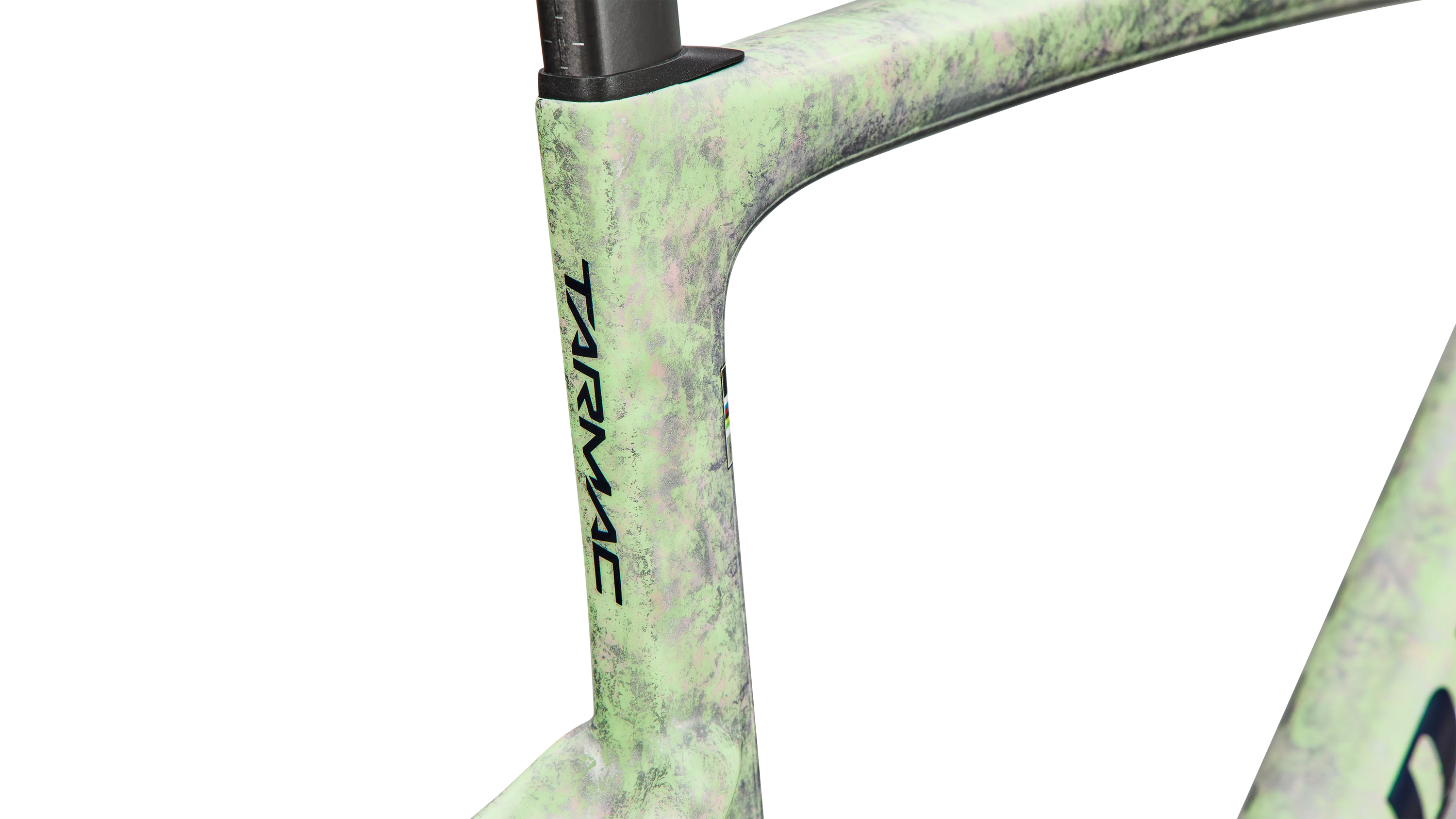 Specialized S-Works Tarmac SL9 Frameset - Powder Lime / Amethyst Frost / Metallic Deep Marine Blue