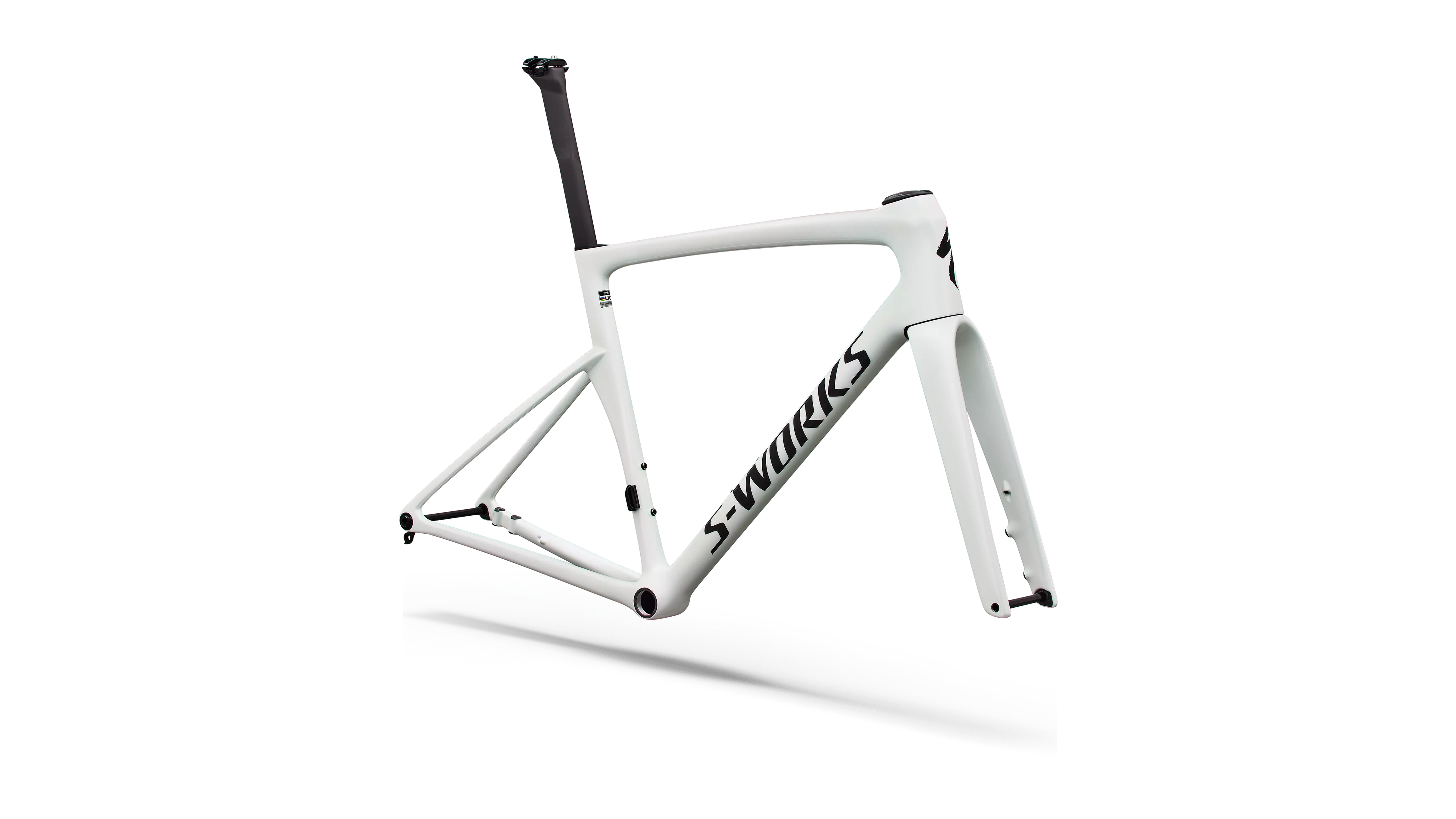 Specialized S-Works Tarmac SL9 Frameset - Metallic White Silver / Gold ...