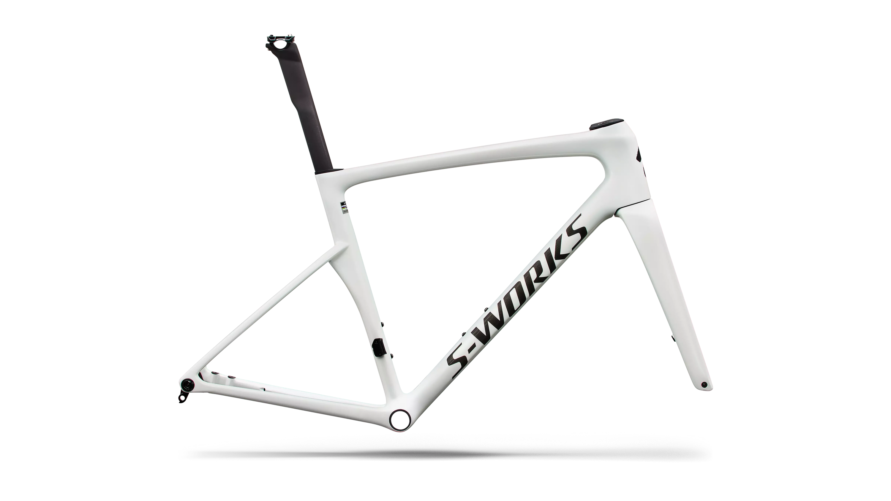 Specialized S-Works Tarmac SL9 Frameset - Metallic White Silver / Gold Pearl / Metallic Obsidian