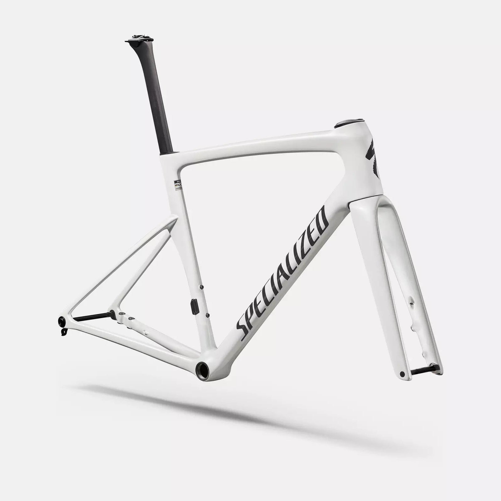 Specialized Tarmac SL9 Frameset - Gloss White Silver Metallic / Tarmac Black