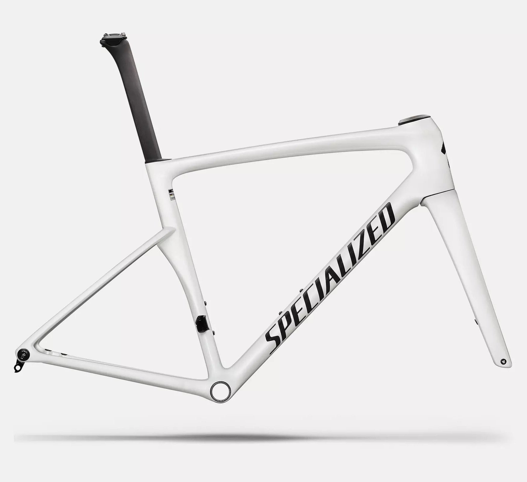 Specialized Tarmac SL9 Frameset - Gloss White Silver Metallic / Tarmac Black