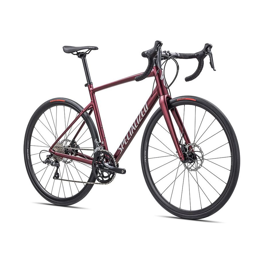 Specialized Allez Disc - Satin Maroon/Silver Dust/Flo Red