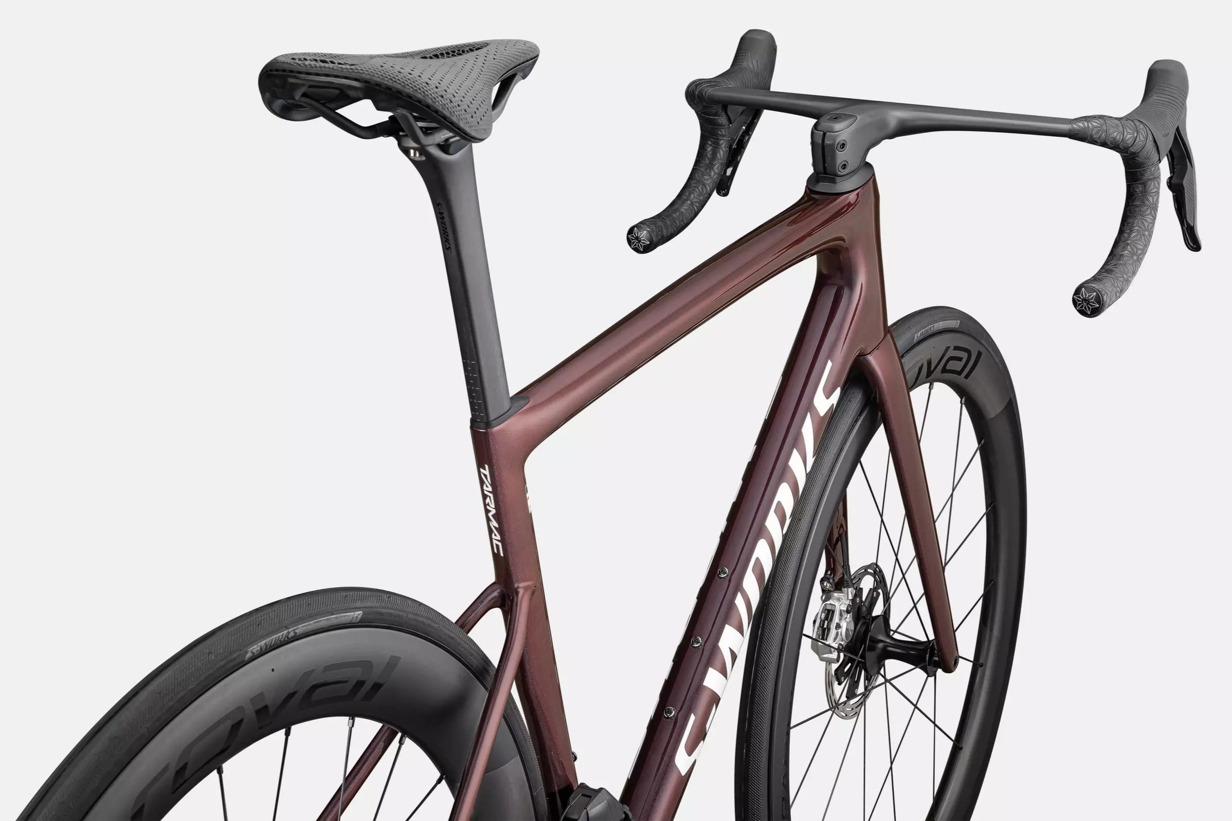 Specialized S-Works Tarmac SL8 SRAM Red AXS Bike - Gloss Solidity / Red To Black Pearl / Metallic White Silver