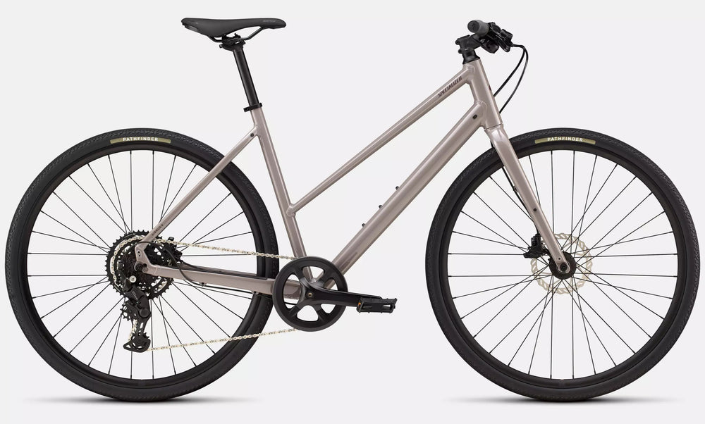 Specialized Sirrus X 2.0 Step-Through Gloss Desert Metallic / Bordeaux Metallic Frost Reflective