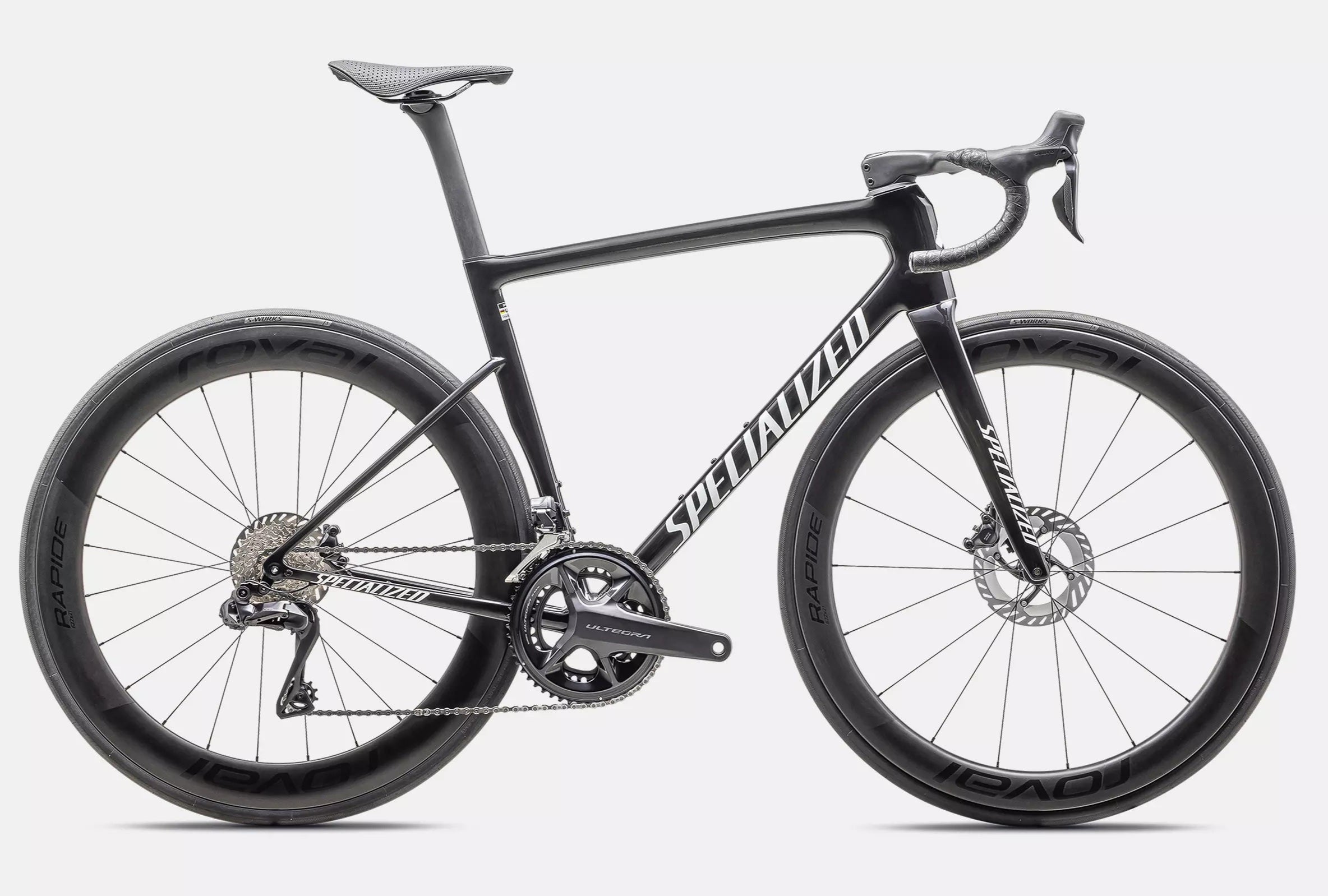 Specialized Tarmac SL8 Pro Di2 bike -  Gloss Carbon / Metallic White Silver