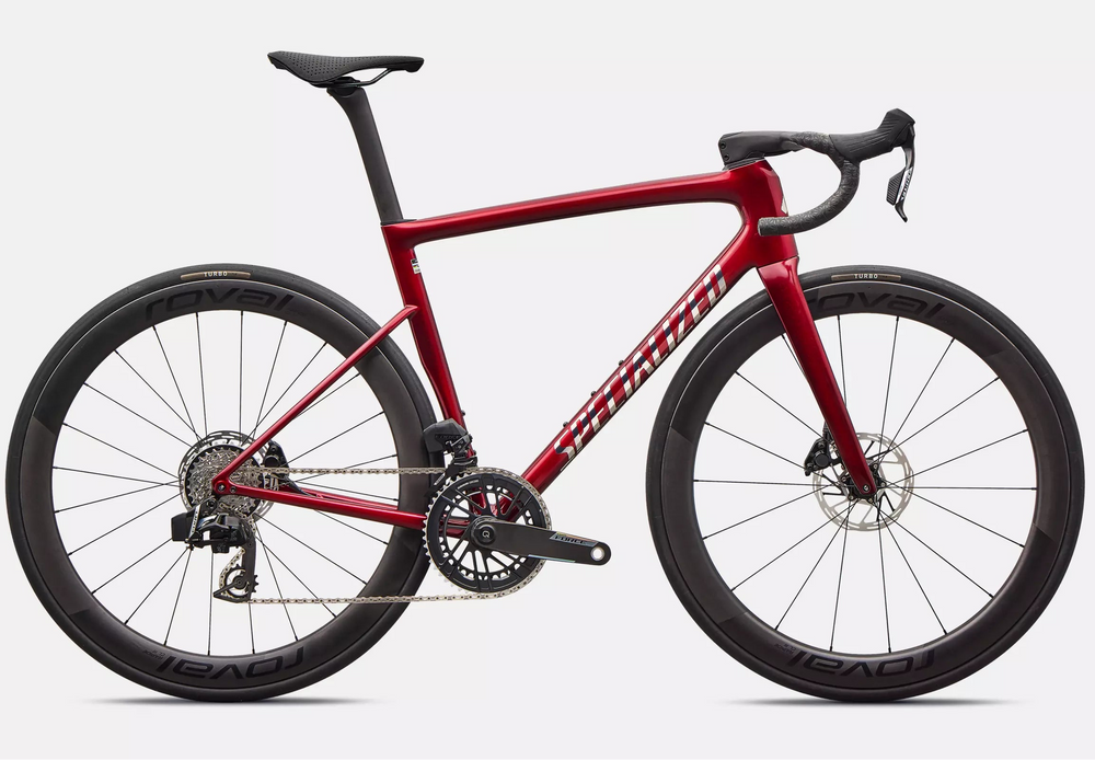 Specialized Tarmac SL8 Pro AXS Bike - Gloss Red Sky / Chrome