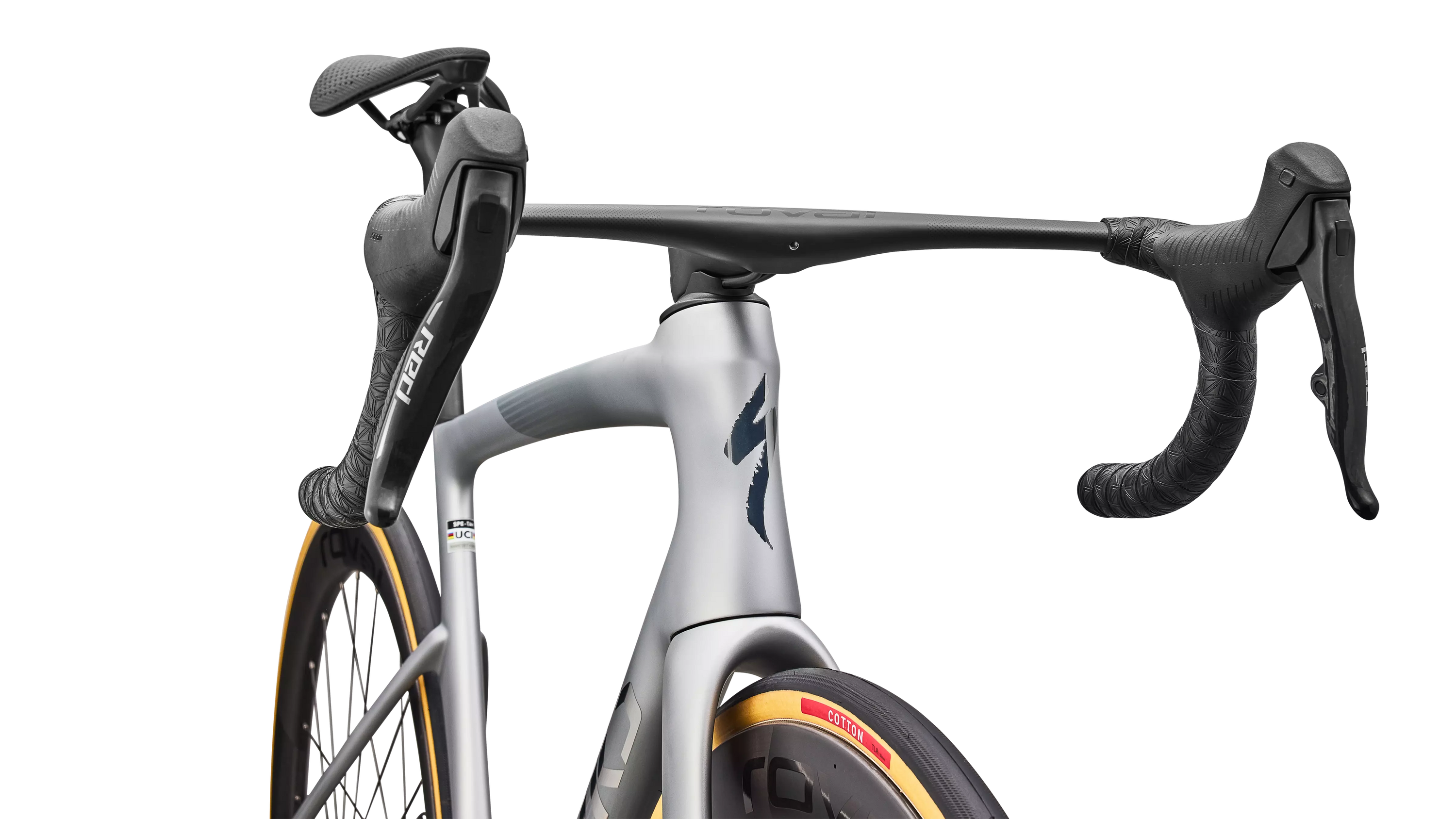 Specialized S-Works Tarmac SL9 SRAM Red AXS Bike - Silver Dust / Spectre Flare / Chrome