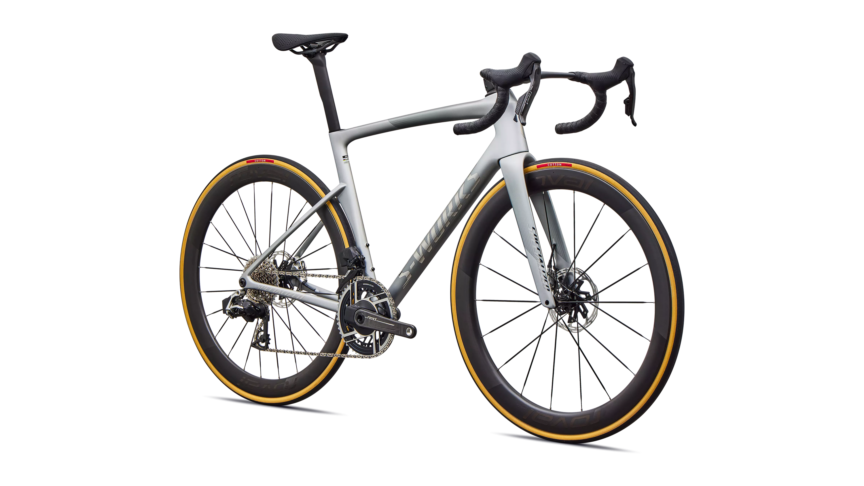 Specialized S-Works Tarmac SL9 SRAM Red AXS Bike - Silver Dust / Spectre Flare / Chrome