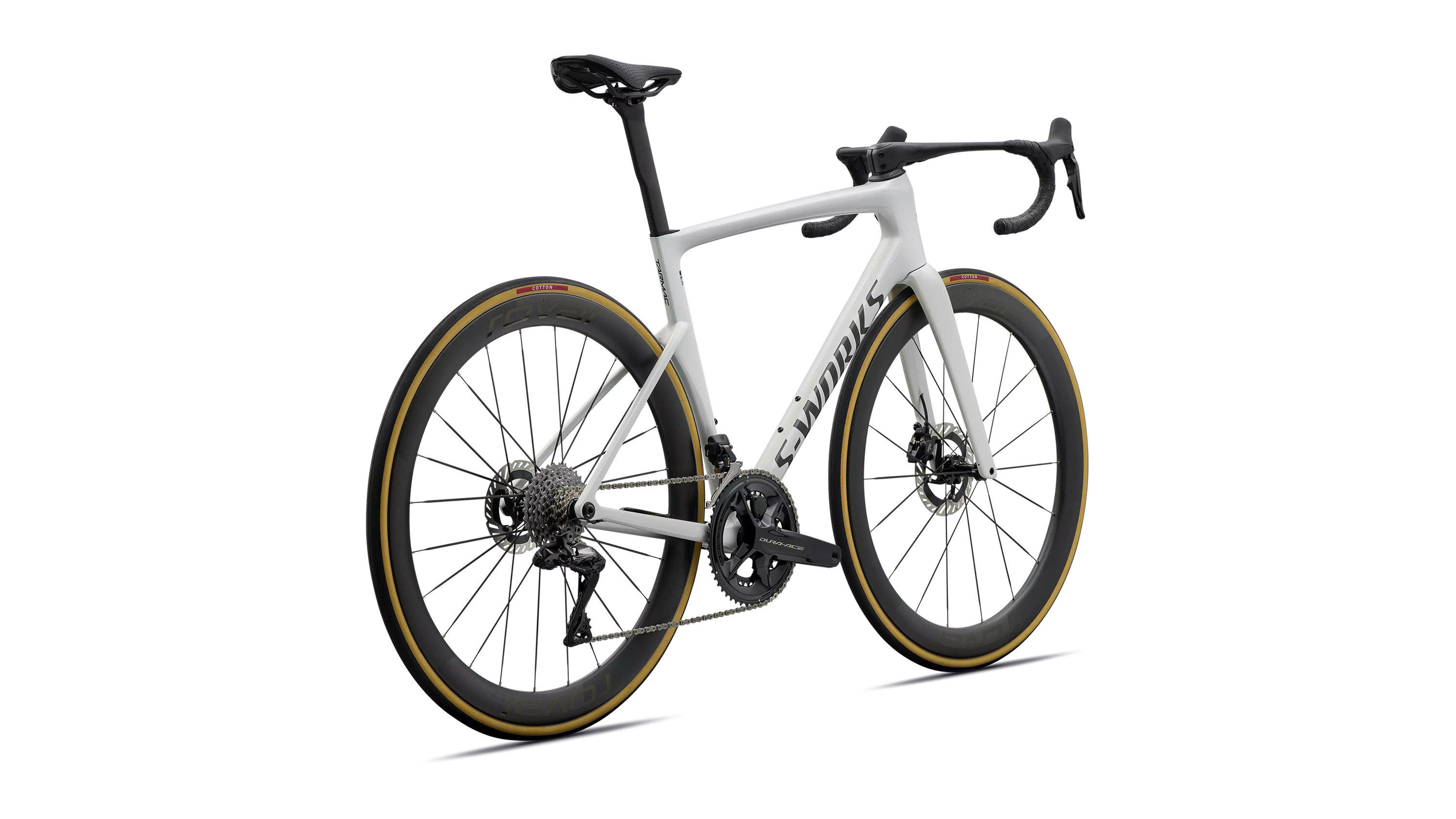 Specialized S-Works Tarmac SL9 DA Di2 Bike - Metallic White Silver / Gold Pearl / Metallic Obsidian