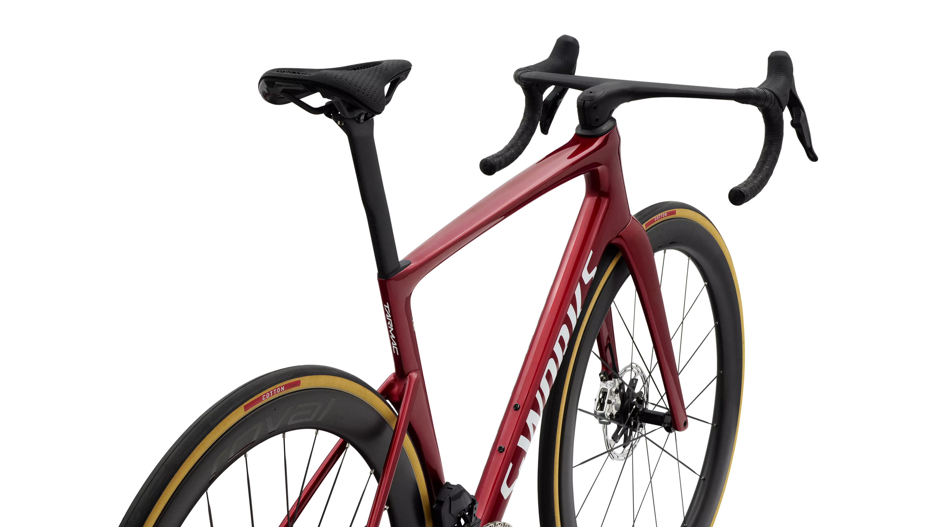 Specialized S-Works Tarmac SL9 SRAM Red AXS Bike - Ruby Metallic / Metallic White Silver