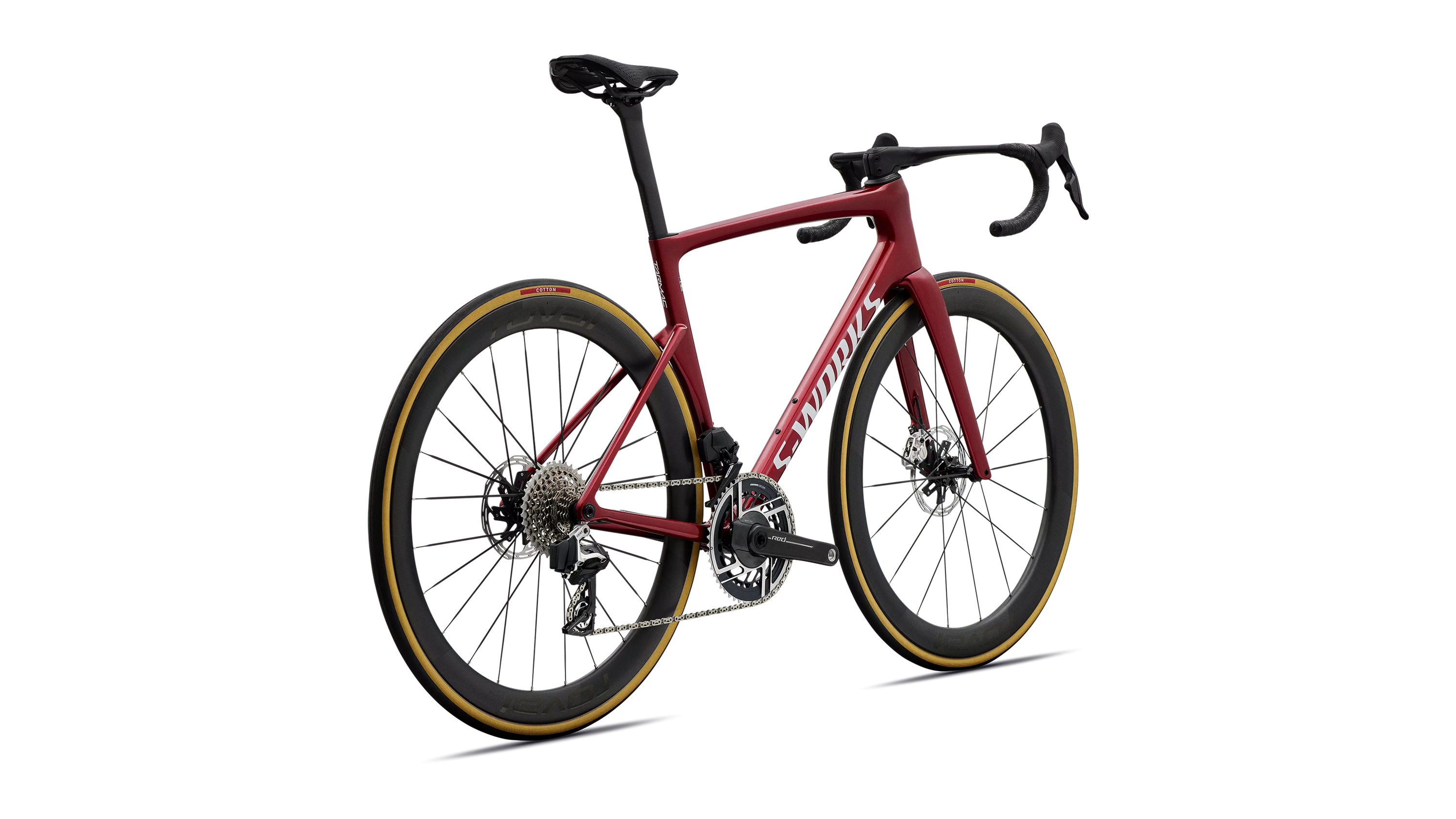Specialized S-Works Tarmac SL9 SRAM Red AXS Bike - Ruby Metallic / Metallic White Silver