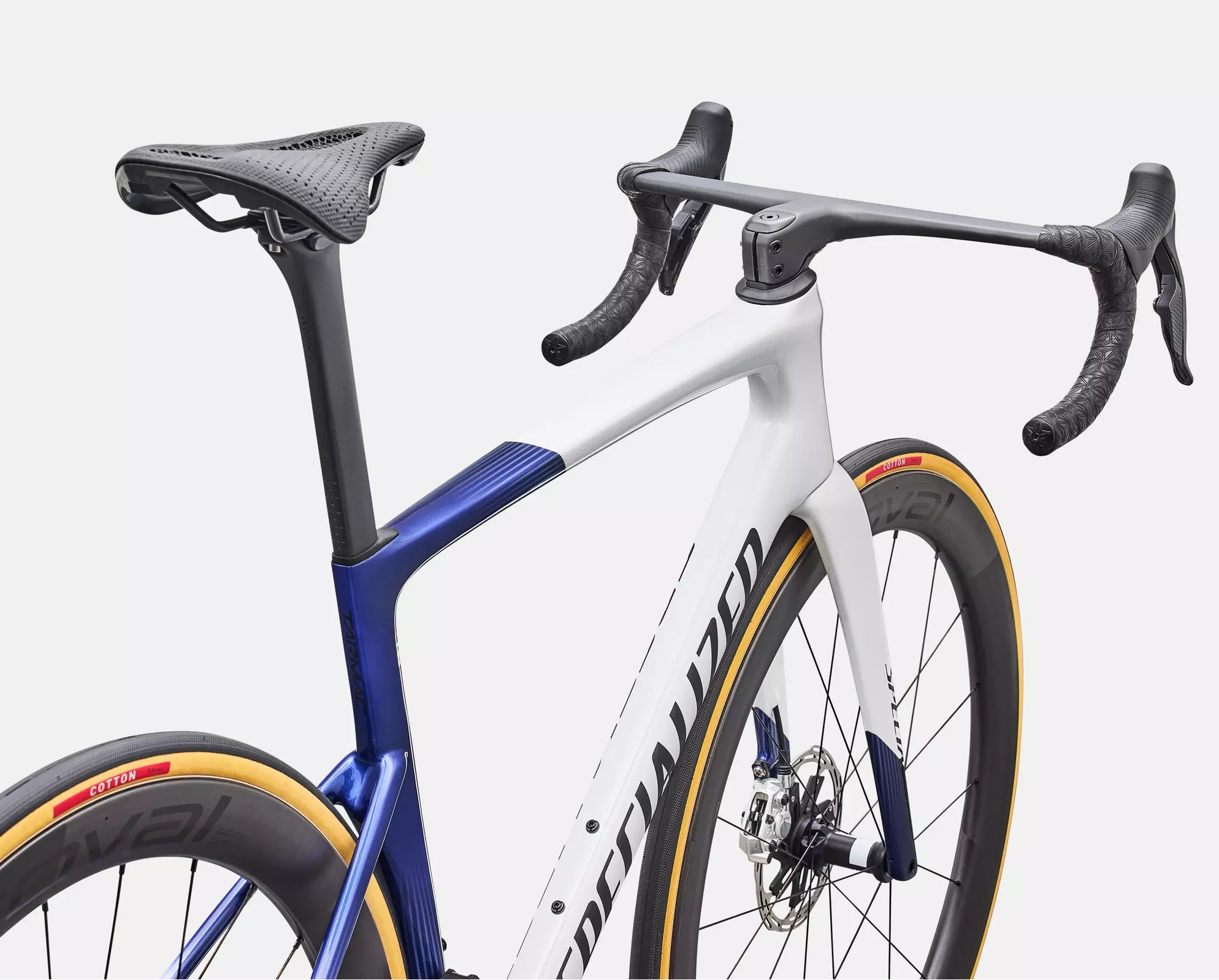 Specialized Tarmac SL9 S-Level Red AXS bike - Gloss White / Majesty Blue Metallic / Black