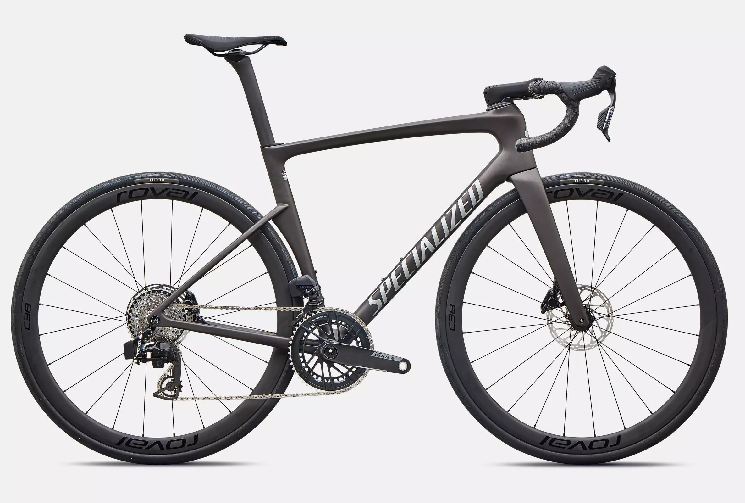 Specialized Tarmac SL9 Expert bike - Satin Warm Smoke Metallic / Silver Dust