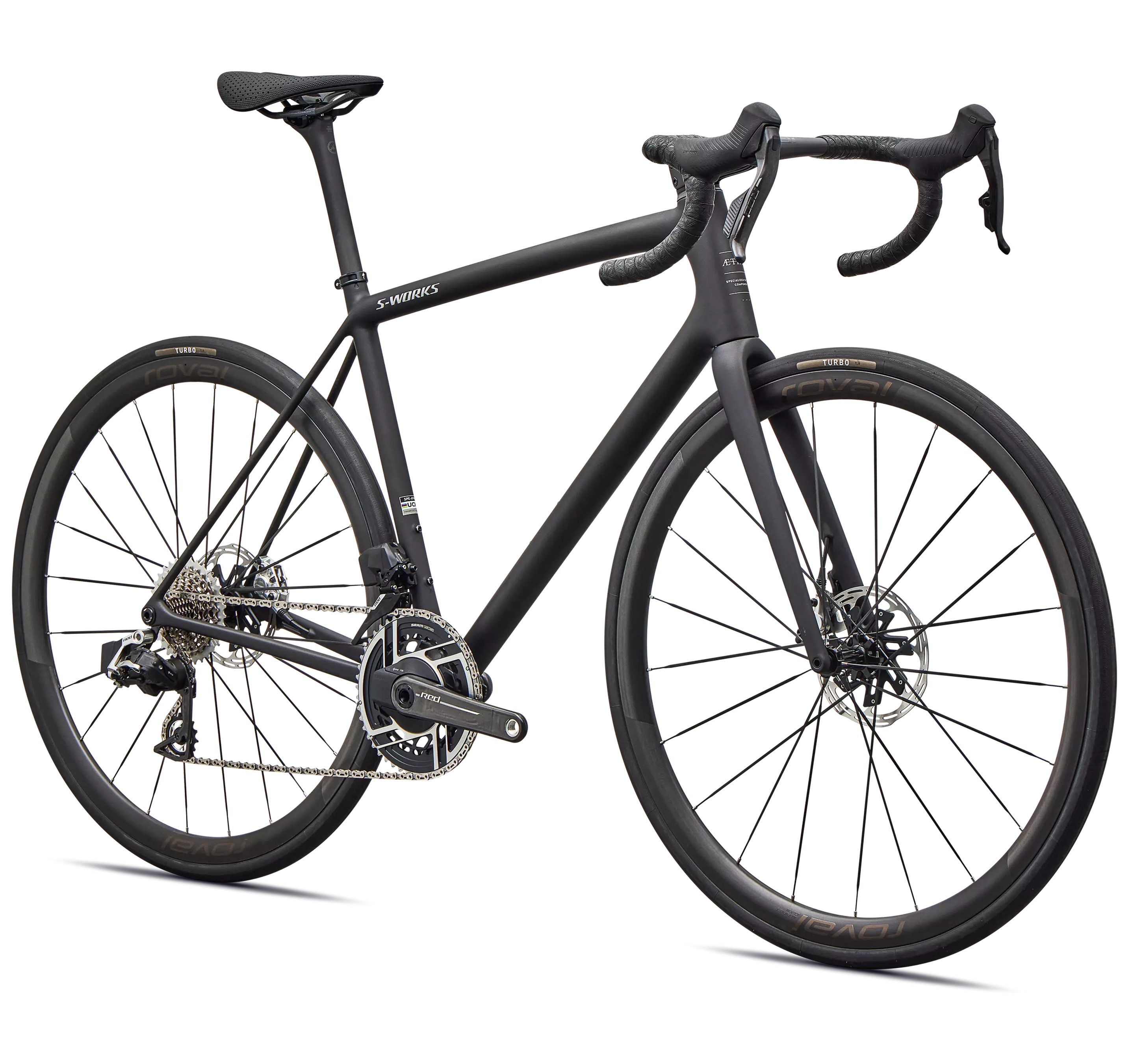 Specialized S-Works Aethos 2 AXS Satin Carbon / Gloss Dolomite Metallic