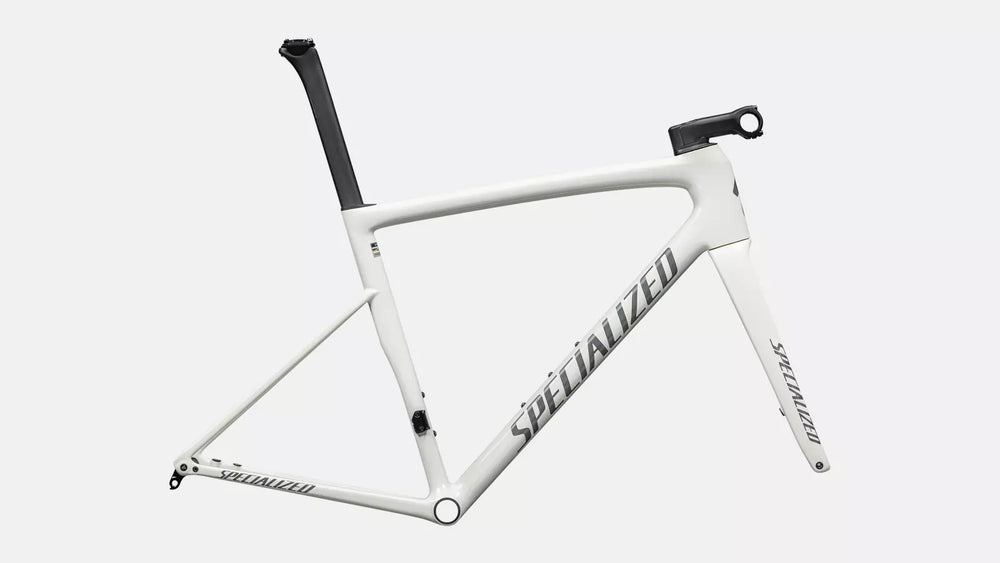 Specialized Tarmac SL8 Frameset - Gloss Dune White / Black Pearl Over Ashen