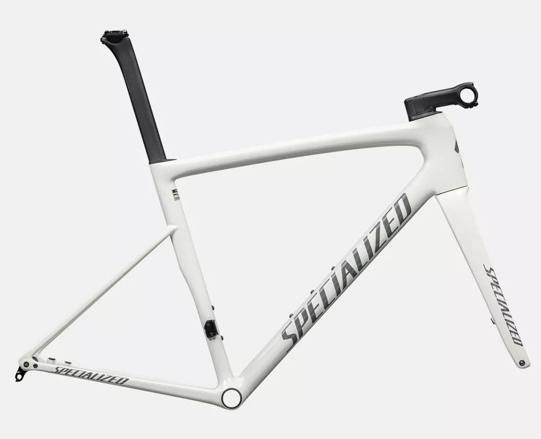 Specialized Tarmac SL8 Frameset - Gloss Dune White / Black Pearl Over Ashen