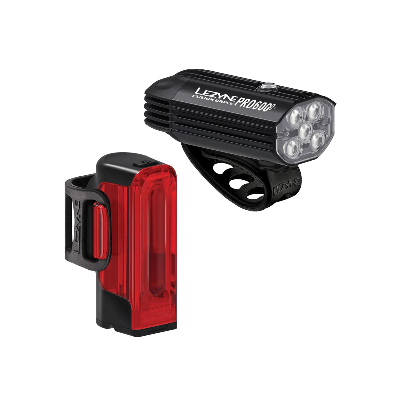 Lezyne Fusion Drive Pro 600+ Front / Strip 300+ Rear - Light Set