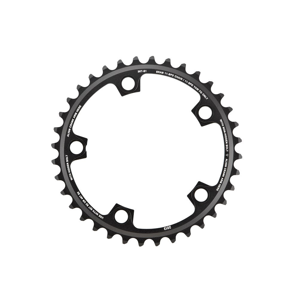 SRAM Red  11 Speed 110BCD Road Chain ring Black 36T